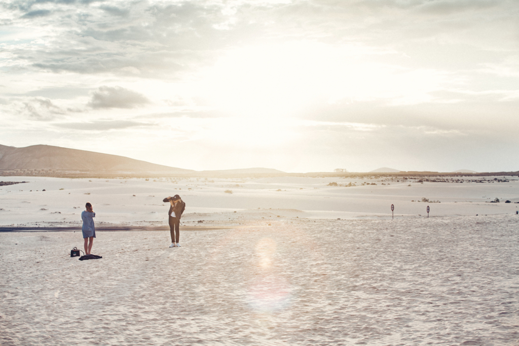 Shooting am Strand - blaues Kleid 