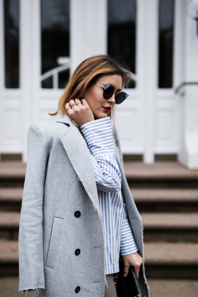 Glasses: Fendi, Blouse: H&M, Pants: Zara, Coat: Vila, Bag-Add: Bree, Watch: Karl Lagerfeld