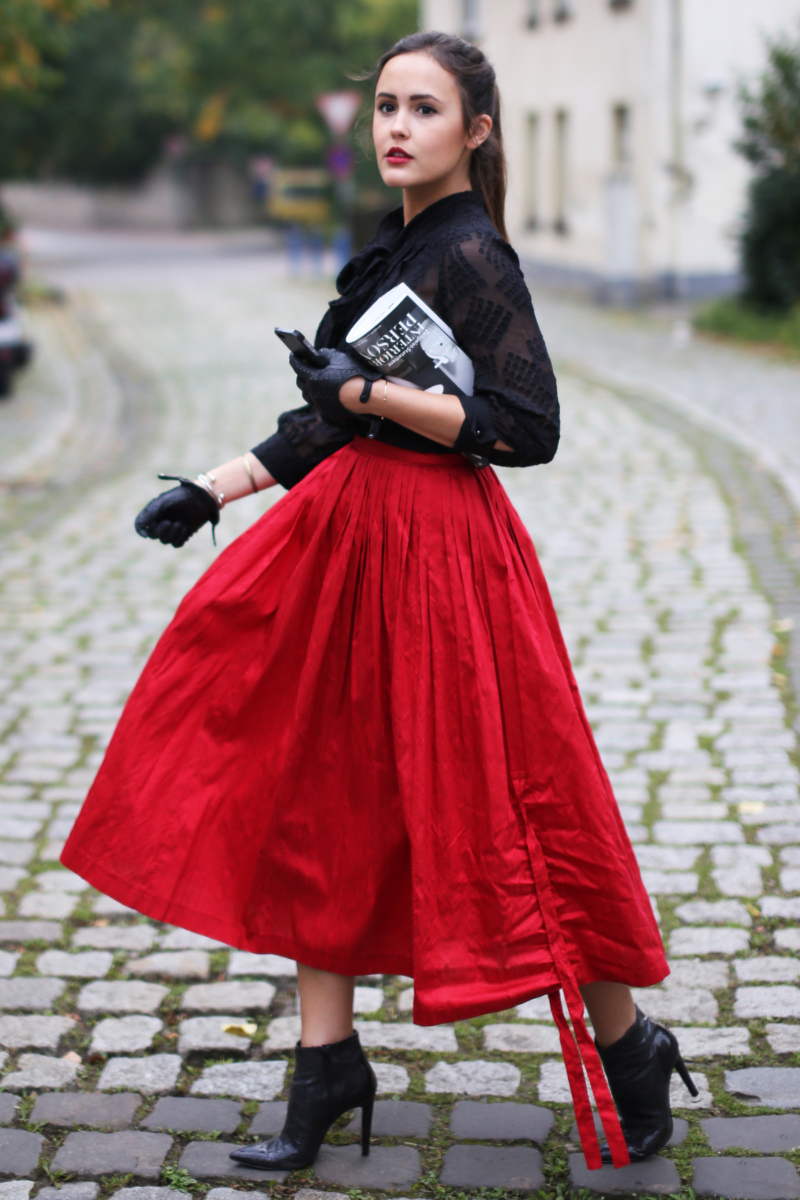 roter vintage rock