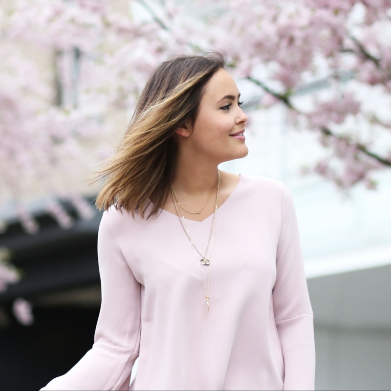 rosa bluse