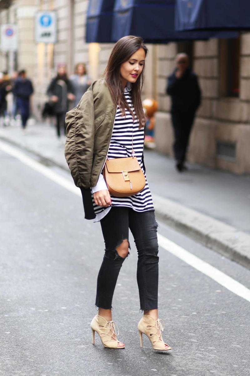 bomberjacke streetstyle paris