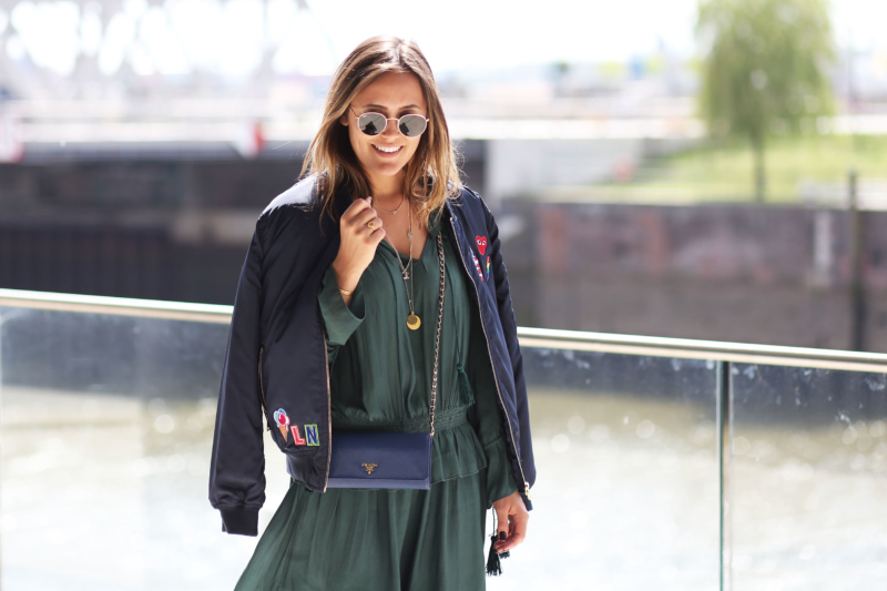 bomberjacke mit patches