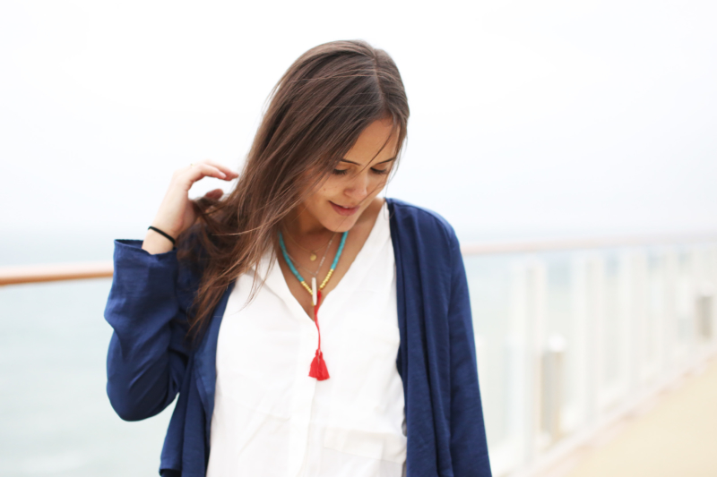 Norwegian Escape, Blogwalk Anniversary Cruise, Norwegian Escape Jungfernfahrt, Outfit, Fromnola Schmuck, Fromnola Jewellery, Fromnola Kette