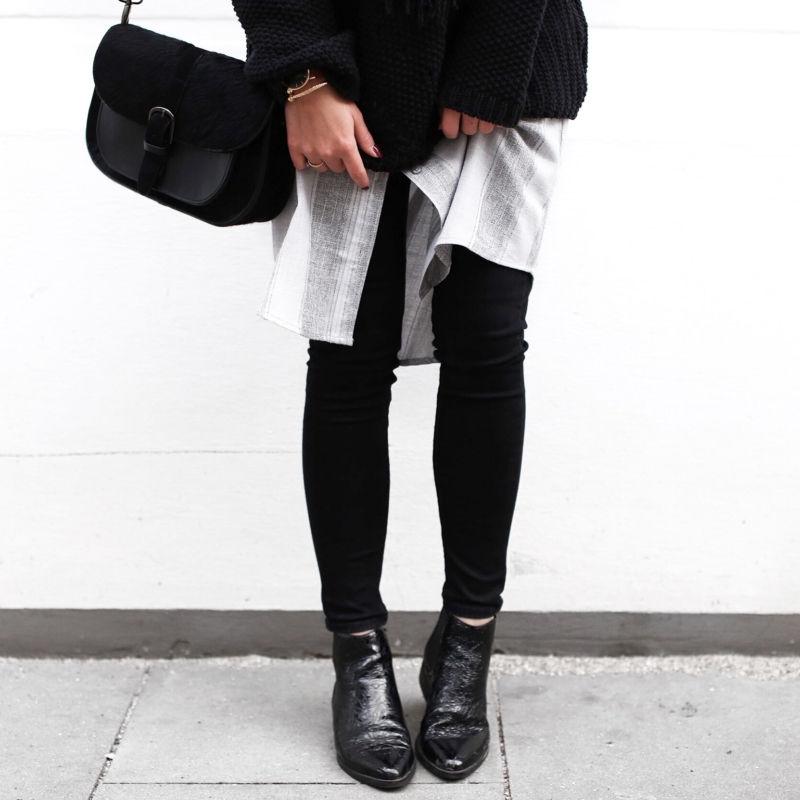 schwarze boots