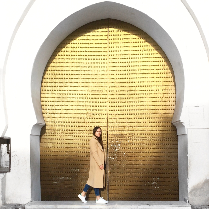 große goldene Tür in Marrakech