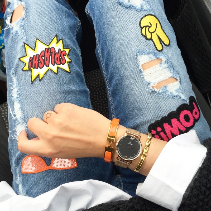 comic aufnäher für die jeans