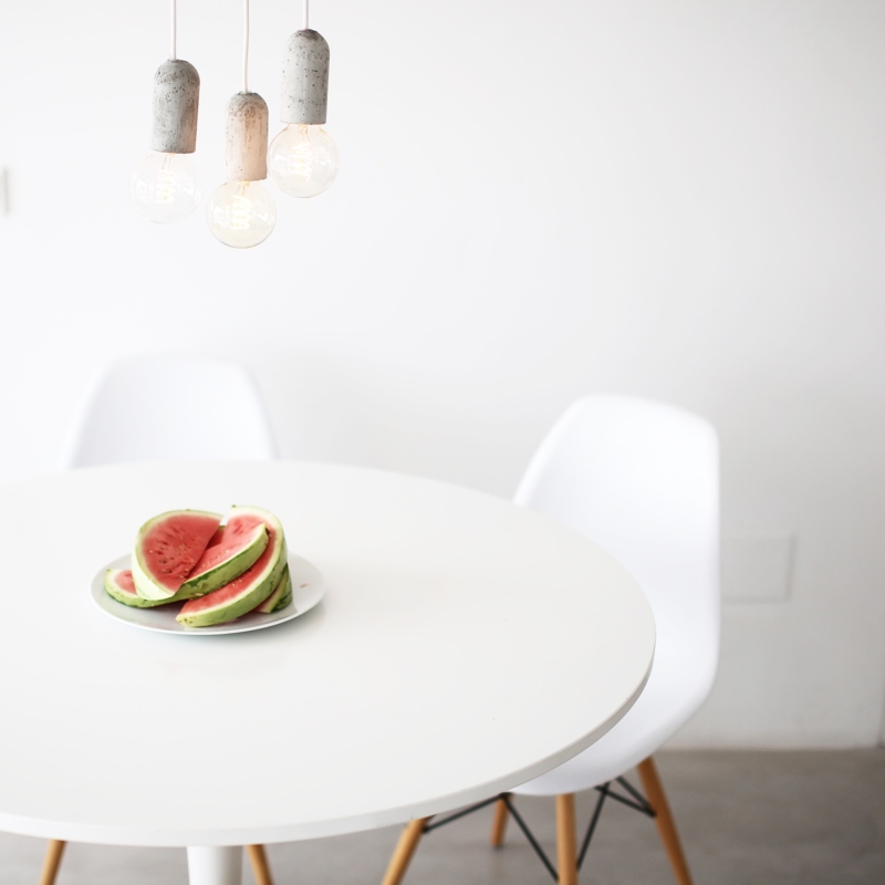 melone weiße inneneinrichtung