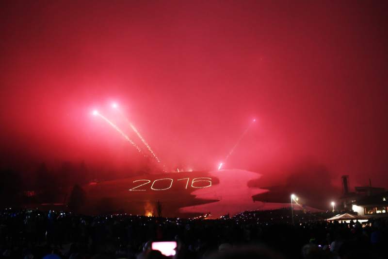 Neujahrsfeuerwerk 2016 Kitzbühel, Kitzbühel, Fireworks