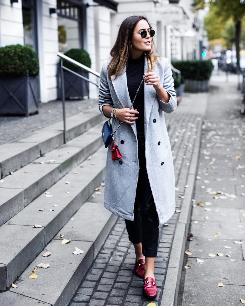 grey coat