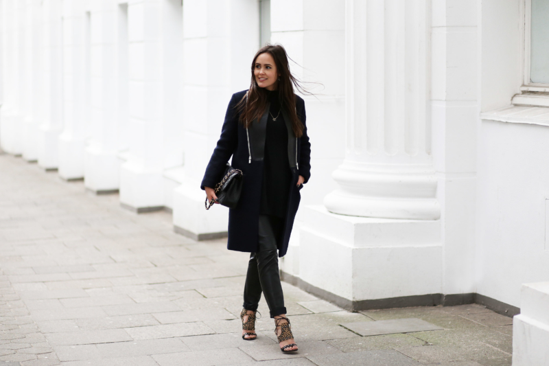 offene leoparden high heels