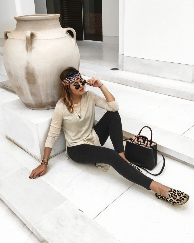 sunglasses, leggins, bag, dress